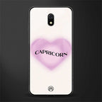 capricorn minimalistic glass case for redmi 8a image