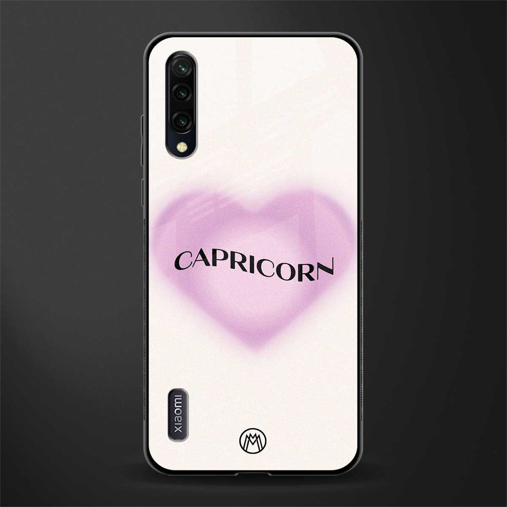 capricorn minimalistic glass case for mi a3 redmi a3 image