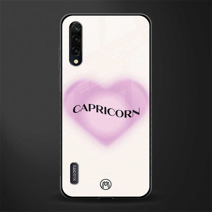 capricorn minimalistic glass case for mi a3 redmi a3 image