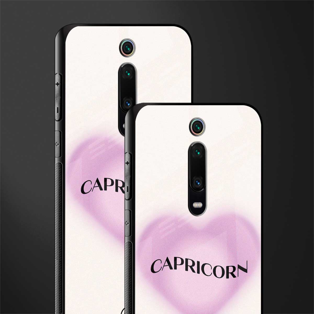 capricorn minimalistic glass case for redmi k20 pro image-2