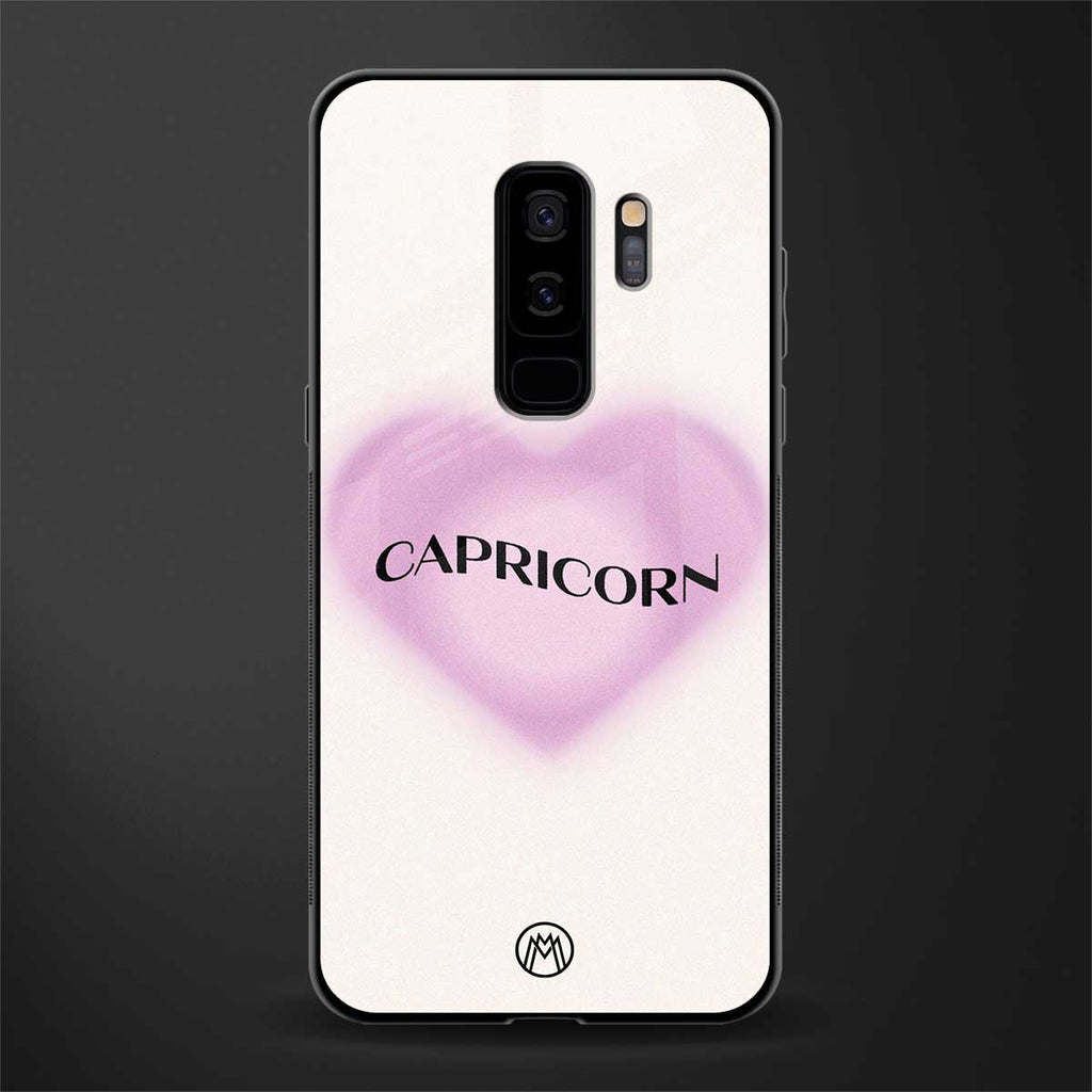 capricorn minimalistic glass case for samsung galaxy s9 plus image