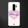 capricorn minimalistic glass case for samsung galaxy s9 plus image