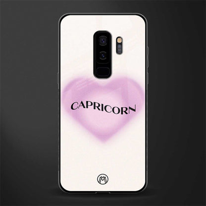 capricorn minimalistic glass case for samsung galaxy s9 plus image