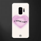 capricorn minimalistic glass case for samsung galaxy s9 image
