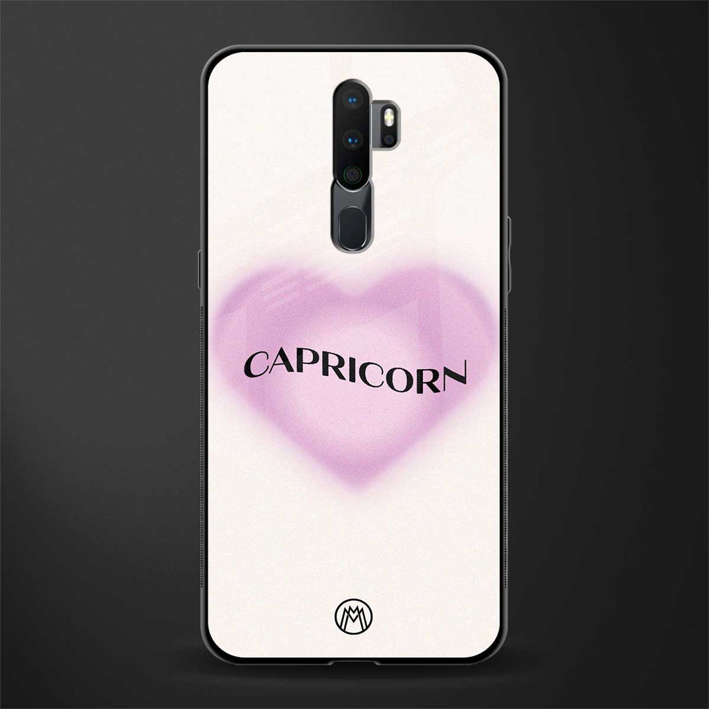 capricorn minimalistic glass case for oppo a5 2020 image