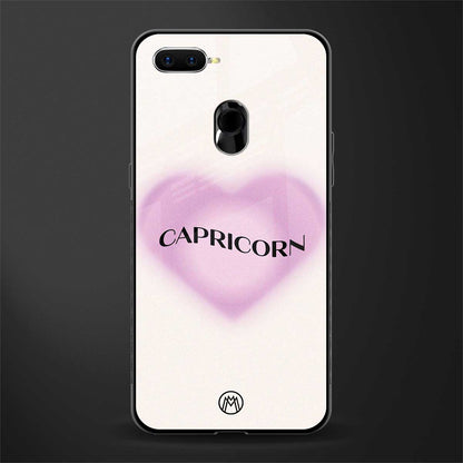 capricorn minimalistic glass case for oppo a12 image