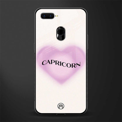 capricorn minimalistic glass case for oppo a7 image