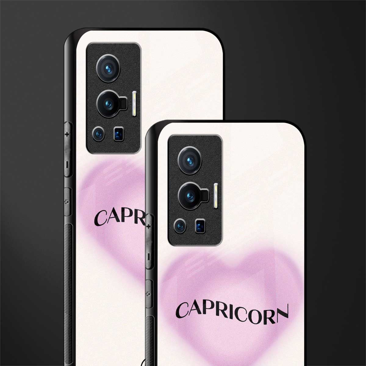 capricorn minimalistic glass case for vivo x70 pro image-2