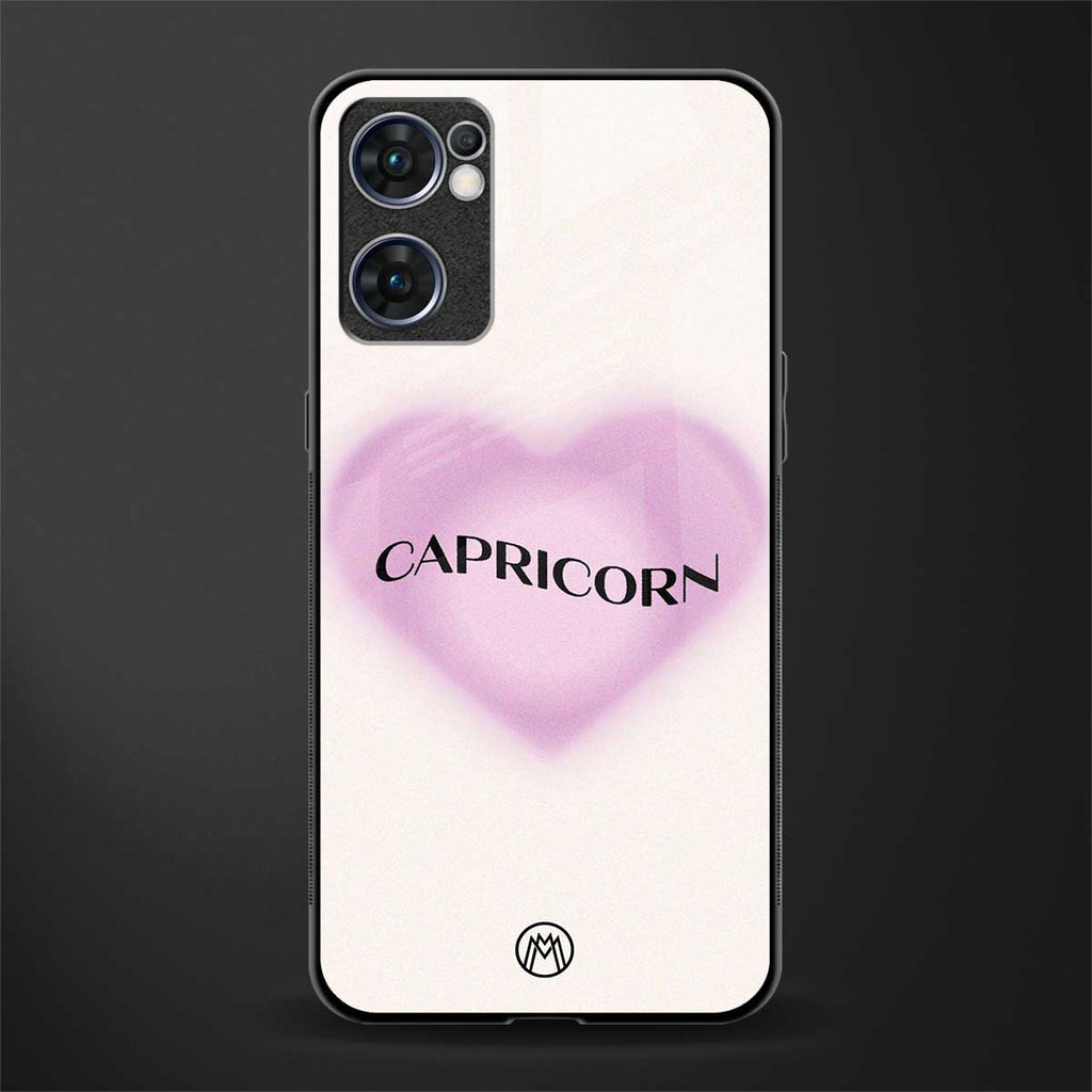 capricorn minimalistic glass case for oppo reno7 5g image