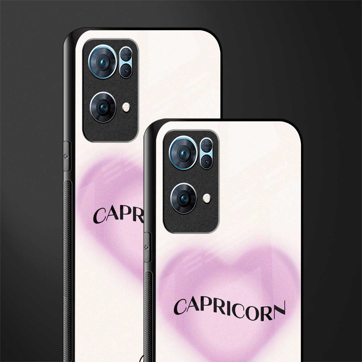 capricorn minimalistic glass case for oppo reno7 pro 5g image-2