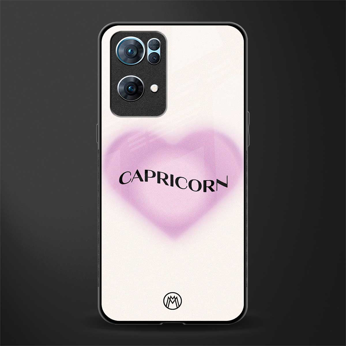 capricorn minimalistic glass case for oppo reno7 pro 5g image