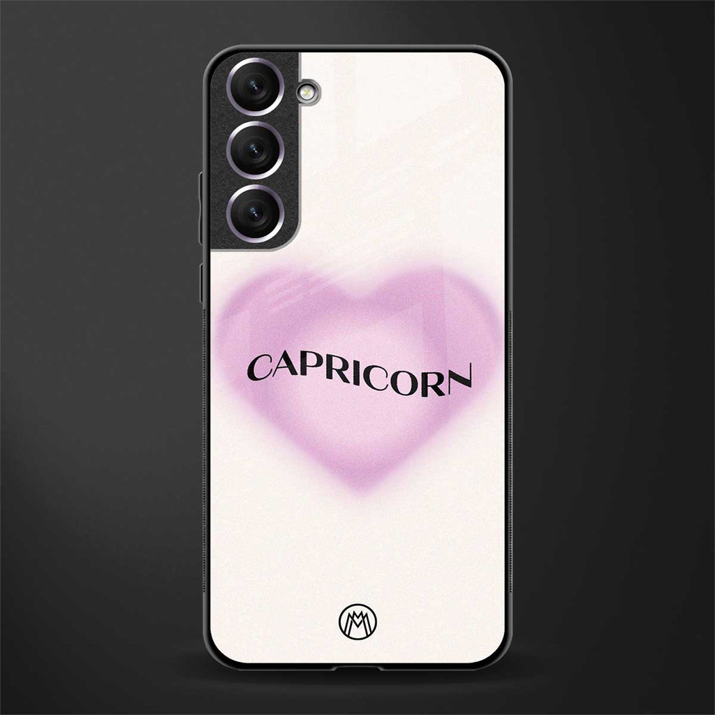 capricorn minimalistic glass case for samsung galaxy s22 5g image