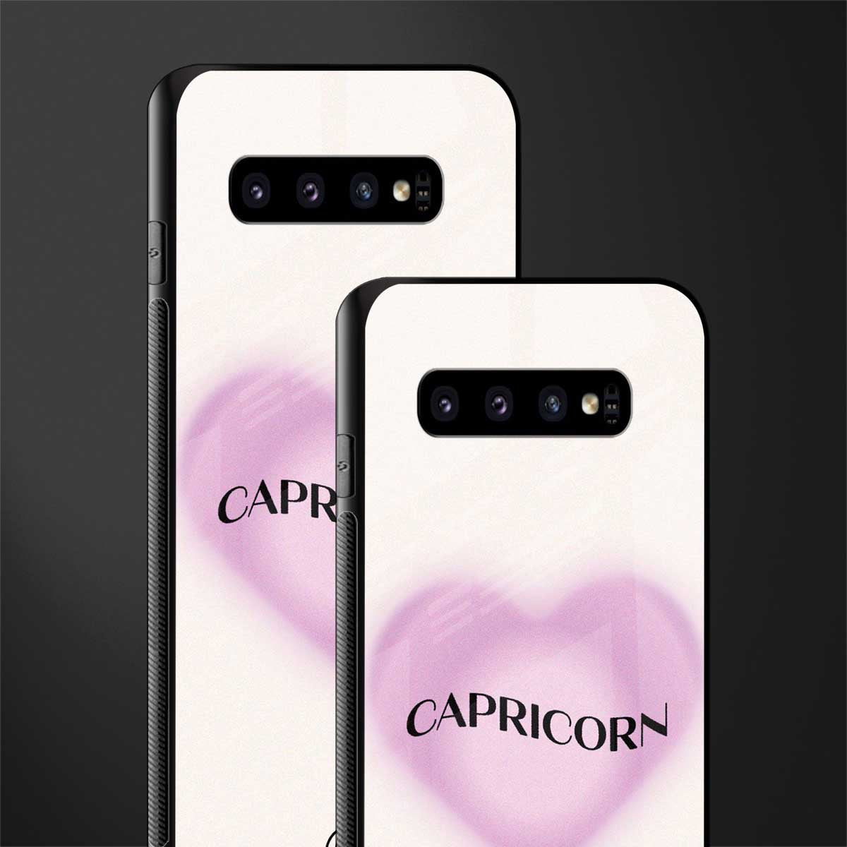 capricorn minimalistic glass case for samsung galaxy s10 plus image-2