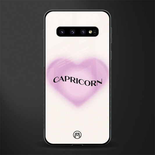capricorn minimalistic glass case for samsung galaxy s10 image