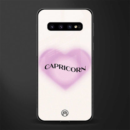 capricorn minimalistic glass case for samsung galaxy s10 plus image