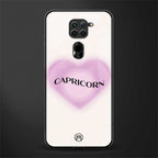 capricorn minimalistic glass case for redmi note 9 image