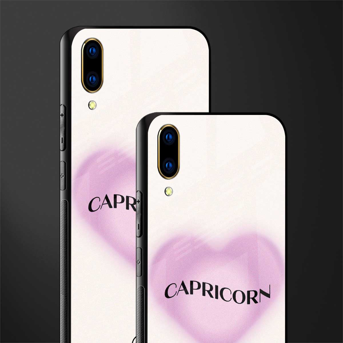 capricorn minimalistic glass case for vivo v11 pro image-2