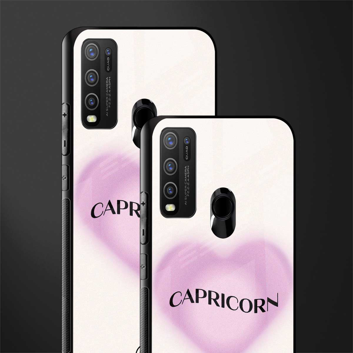 capricorn minimalistic glass case for vivo y30 image-2