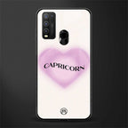capricorn minimalistic glass case for vivo y50 image