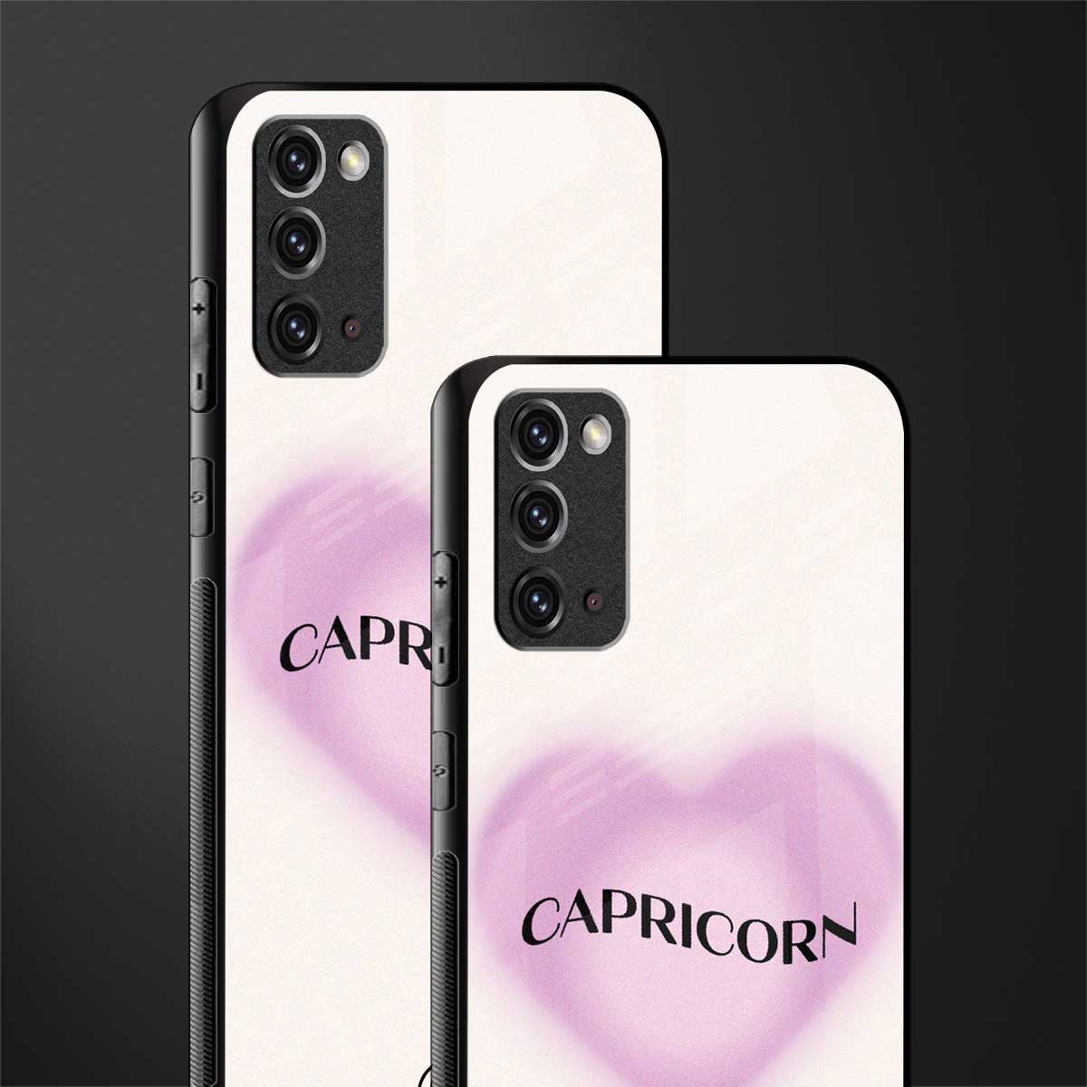 capricorn minimalistic glass case for samsung galaxy note 20 image-2