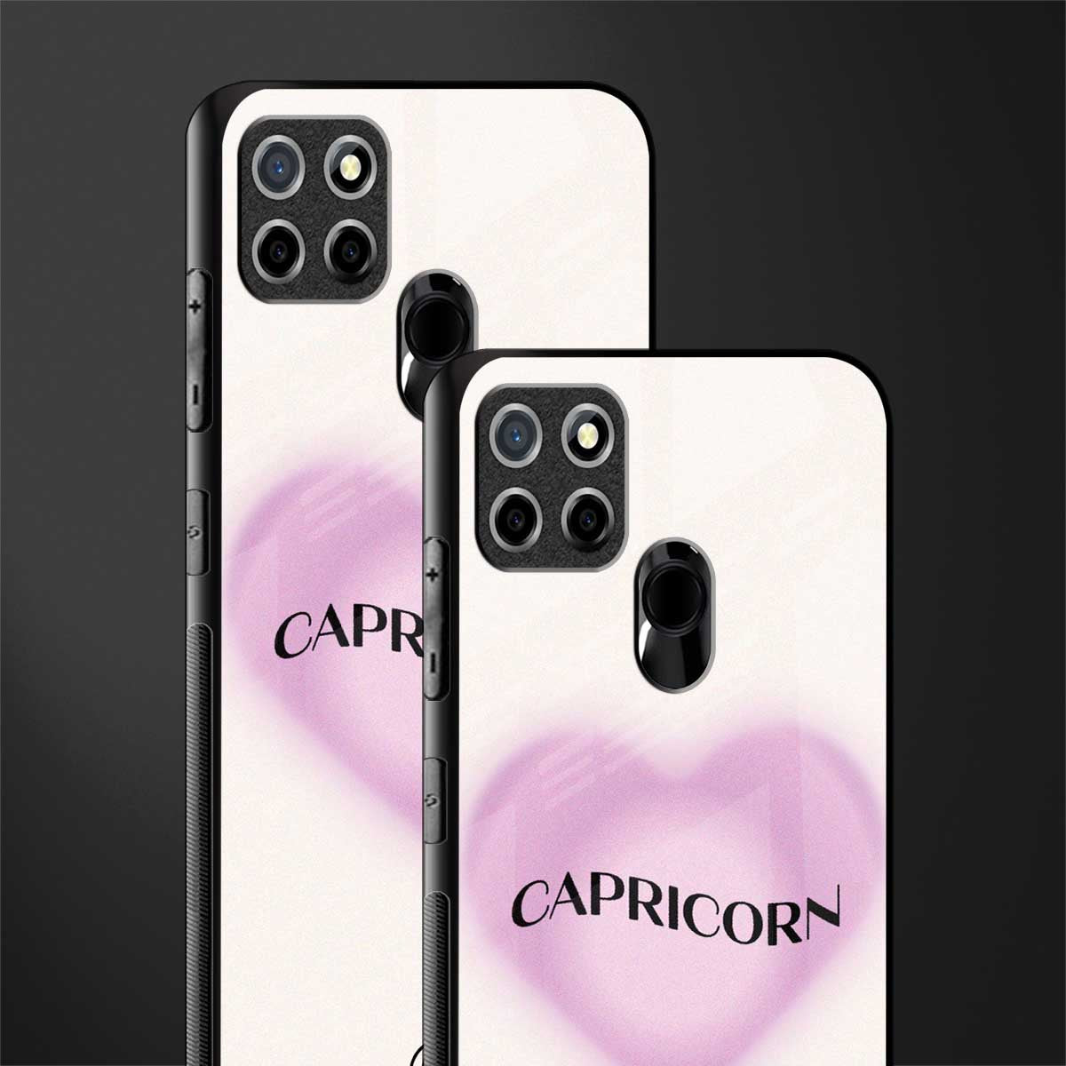 capricorn minimalistic glass case for realme narzo 30a image-2