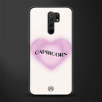 capricorn minimalistic glass case for poco m2 image