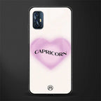 capricorn minimalistic glass case for vivo v17 image