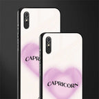 capricorn minimalistic glass case for redmi 9a image-2