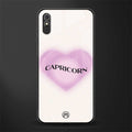 capricorn minimalistic glass case for redmi 9a image