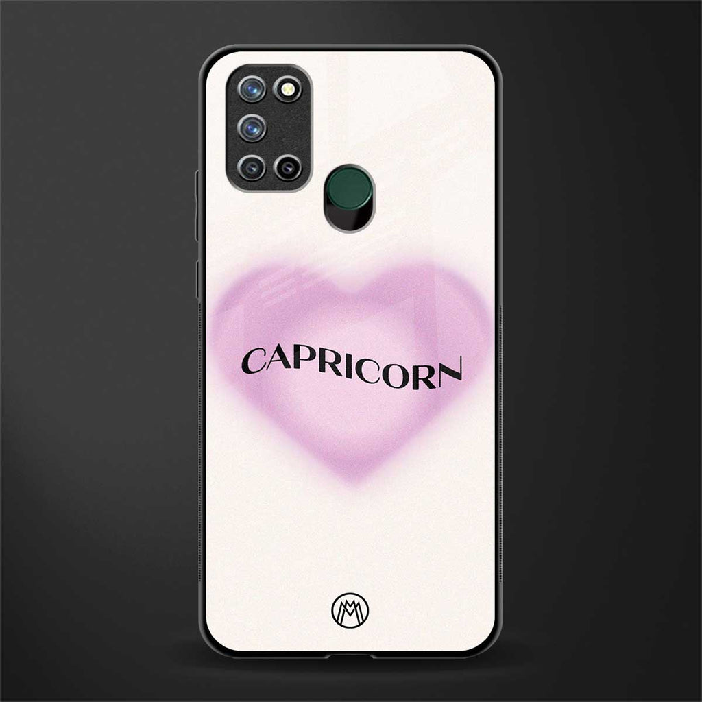 capricorn minimalistic glass case for realme 7i image