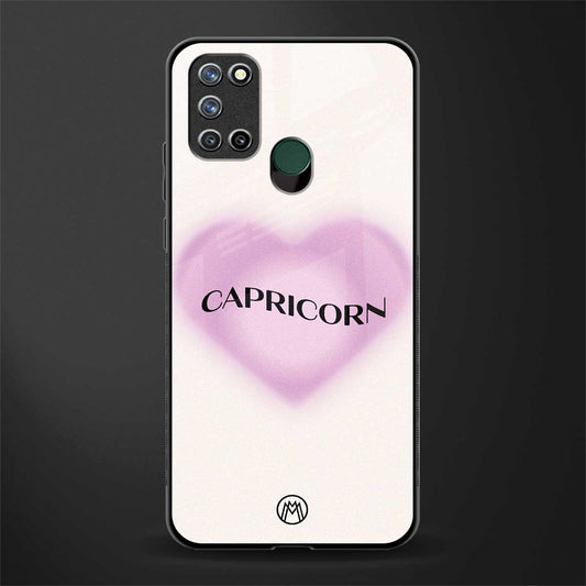 capricorn minimalistic glass case for realme 7i image
