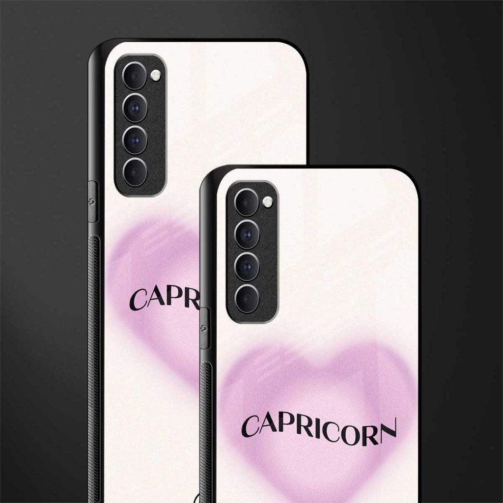 capricorn minimalistic glass case for oppo reno 4 pro image-2