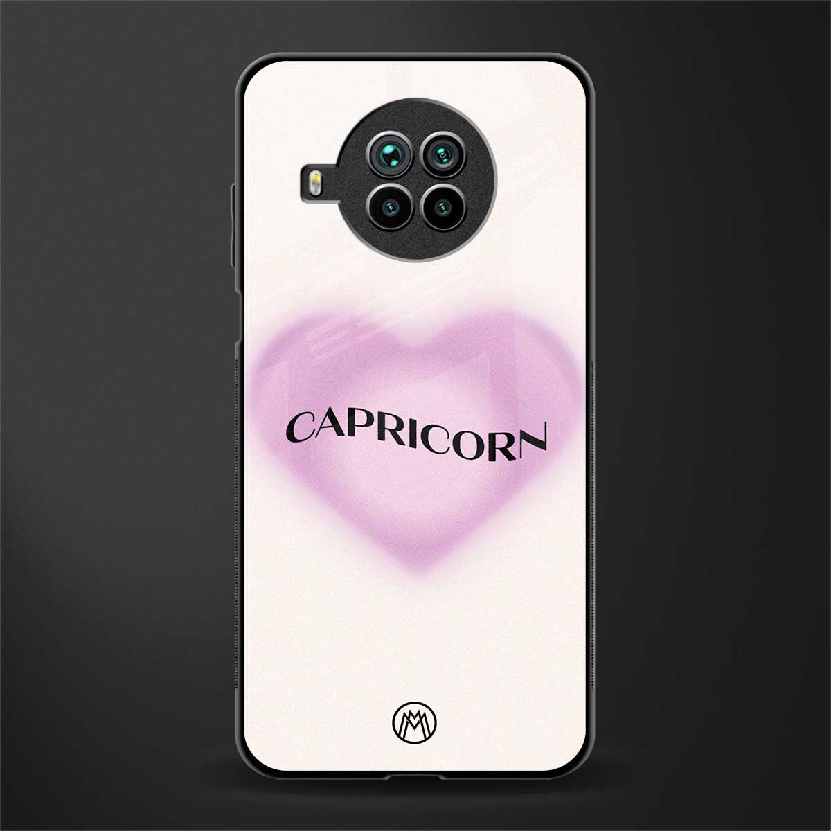 capricorn minimalistic glass case for mi 10i image