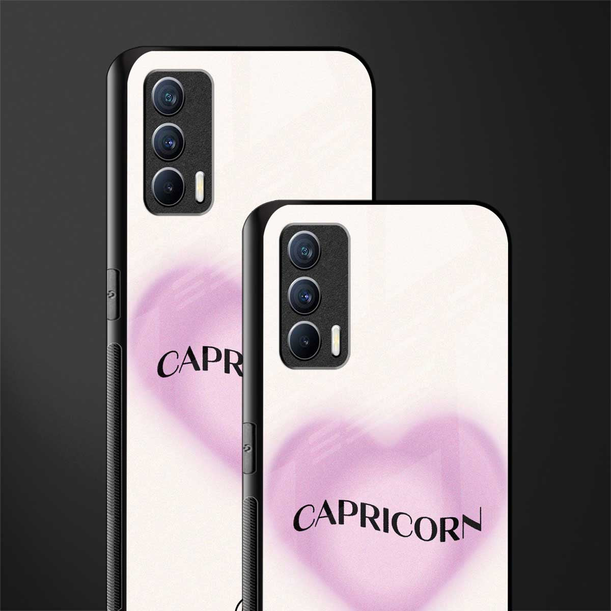 capricorn minimalistic glass case for realme x7 image-2