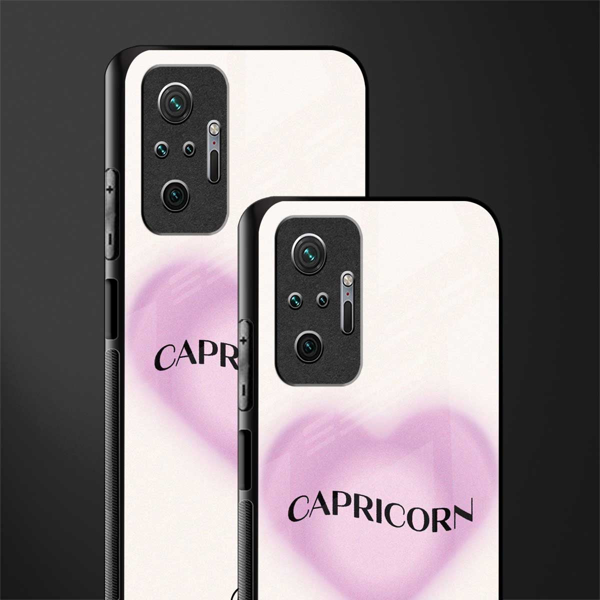 capricorn minimalistic glass case for redmi note 10 pro max image-2