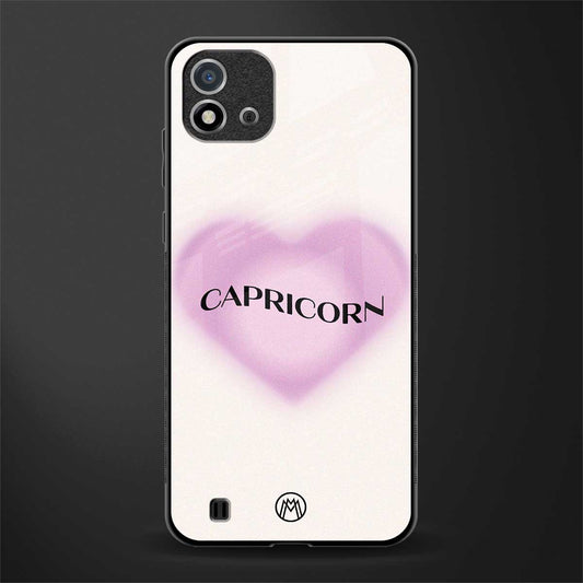 capricorn minimalistic glass case for realme c20 image