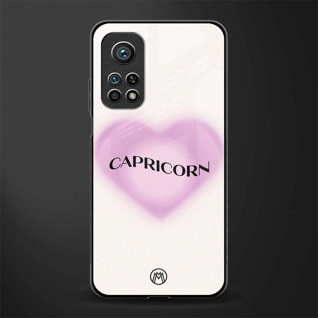 capricorn minimalistic glass case for mi 10t 5g image