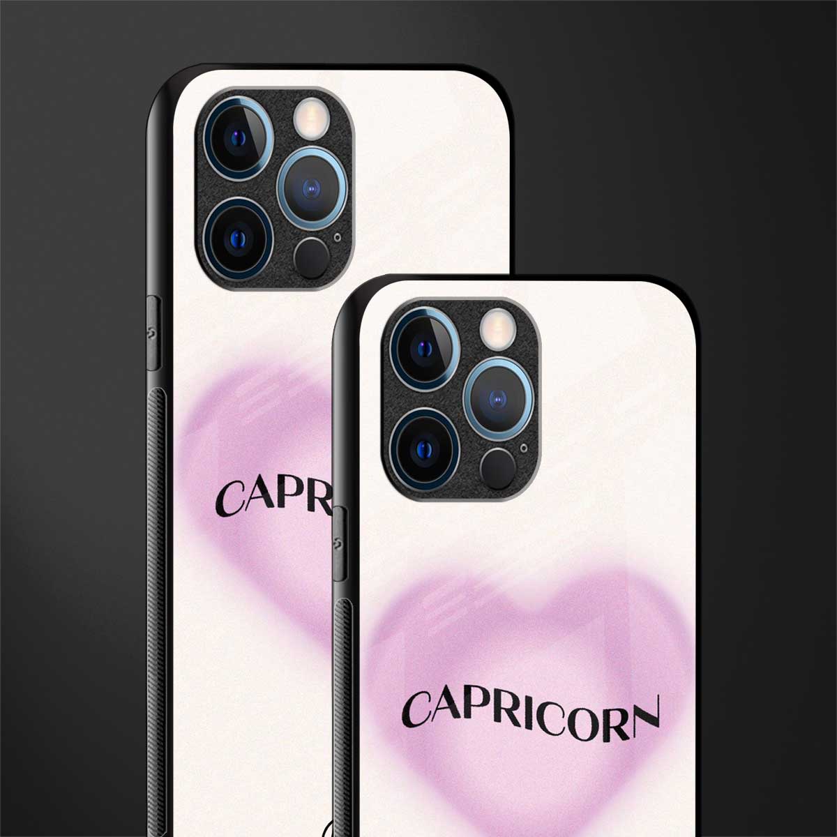 capricorn minimalistic glass case for iphone 12 pro image-2
