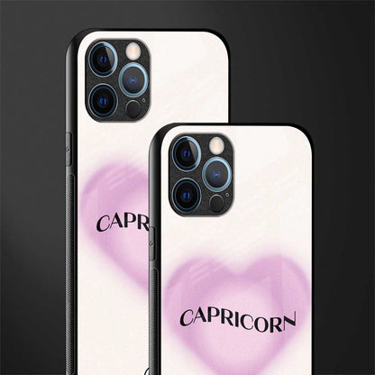 capricorn minimalistic glass case for iphone 12 pro max image-2