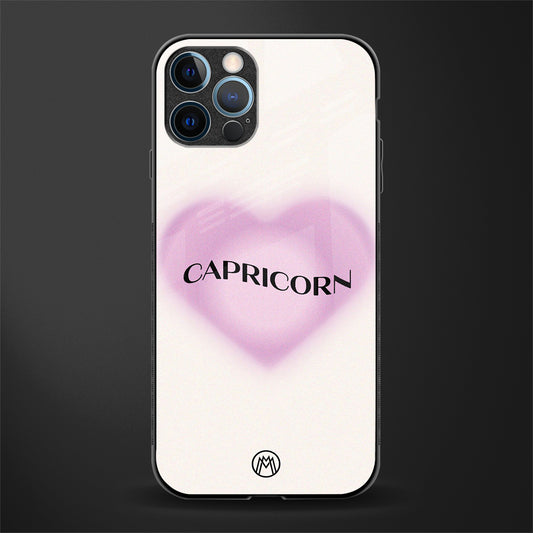 capricorn minimalistic glass case for iphone 12 pro max image