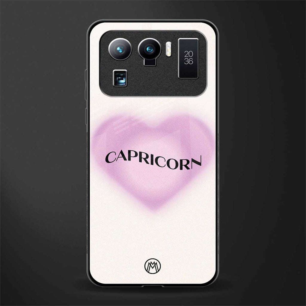 capricorn minimalistic glass case for mi 11 ultra 5g image