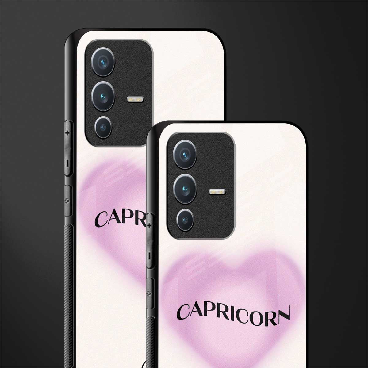 capricorn minimalistic glass case for vivo v23 5g image-2