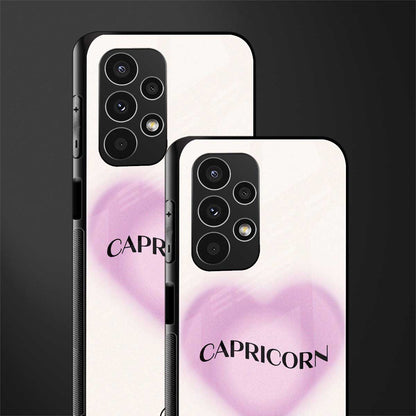 capricorn minimalistic back phone cover | glass case for samsung galaxy a13 4g