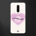 capricorn minimalistic glass case for oneplus 7 pro image