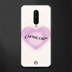 capricorn minimalistic glass case for oneplus 7 pro image