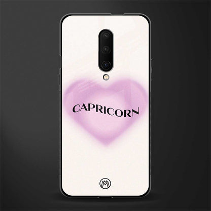 capricorn minimalistic glass case for oneplus 7 pro image