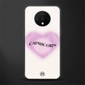 capricorn minimalistic glass case for oneplus 7t image