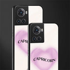 capricorn minimalistic back phone cover | glass case for oneplus 10r 5g