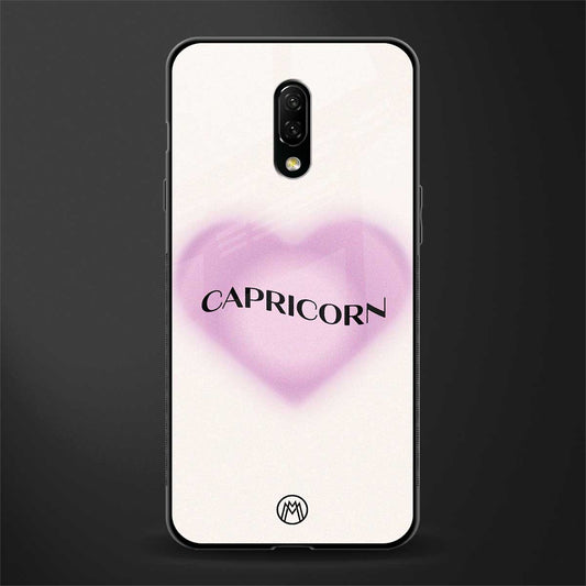 capricorn minimalistic glass case for oneplus 7 image