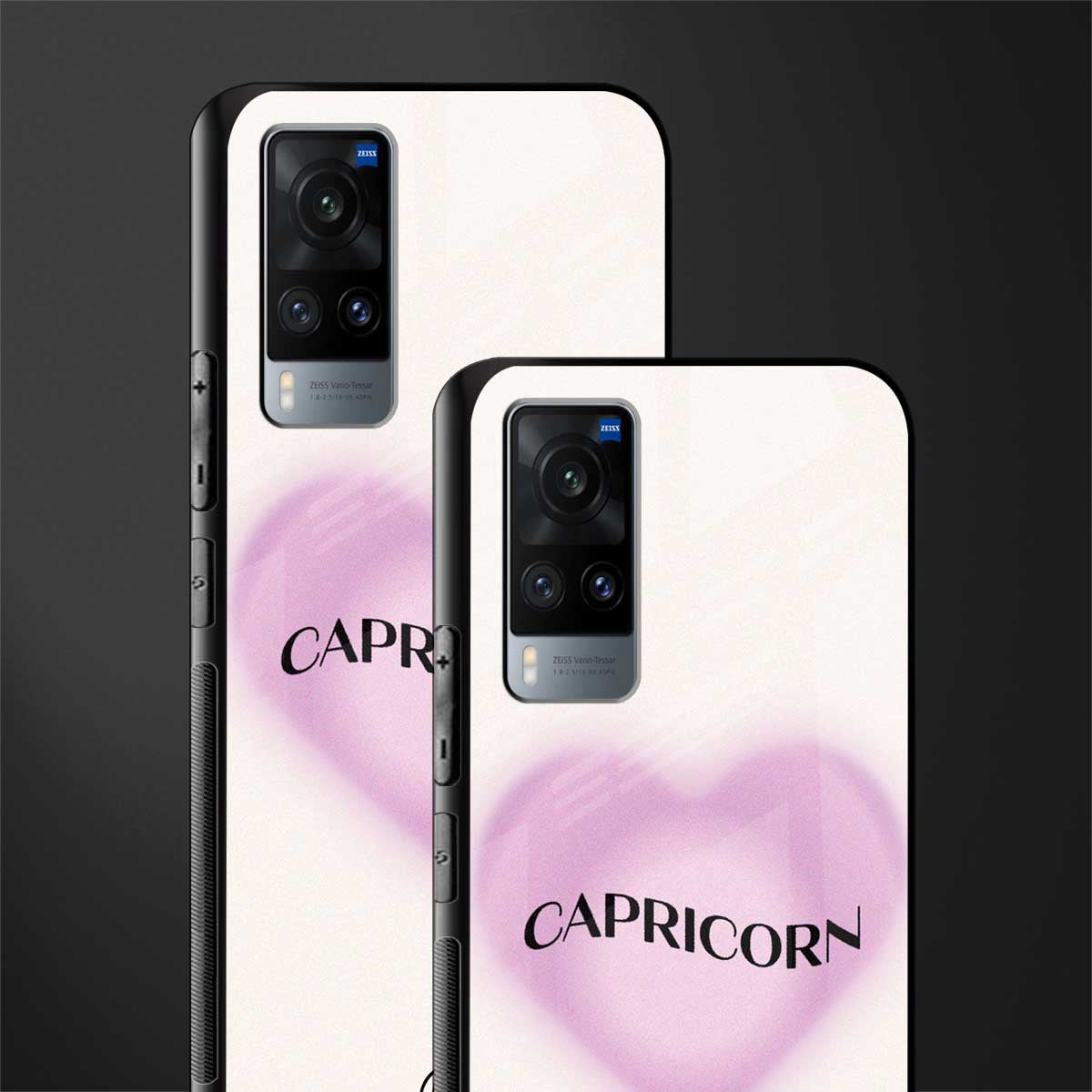 capricorn minimalistic glass case for vivo x60 image-2